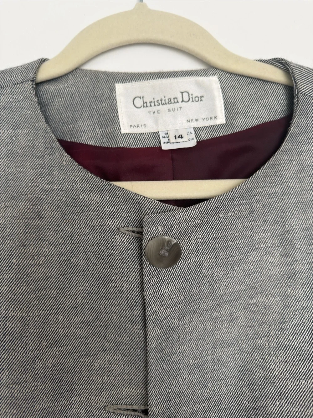 Vintage Dior Women's Silver Jacket